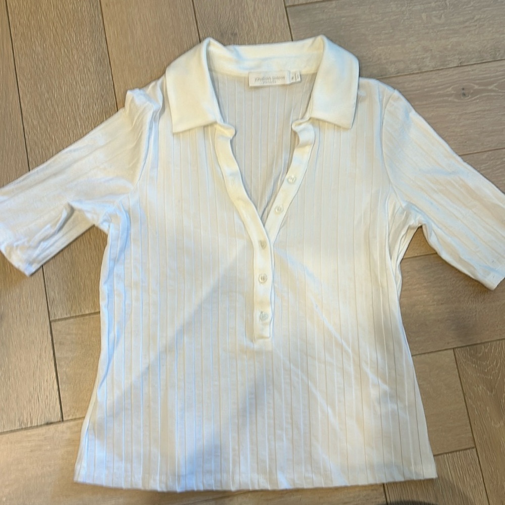 Jonathan Simkhai Collar ribbed top